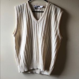 Cream sweater vest